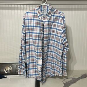 Brooks Brothers Blue and Red Casual Button Down Shirt